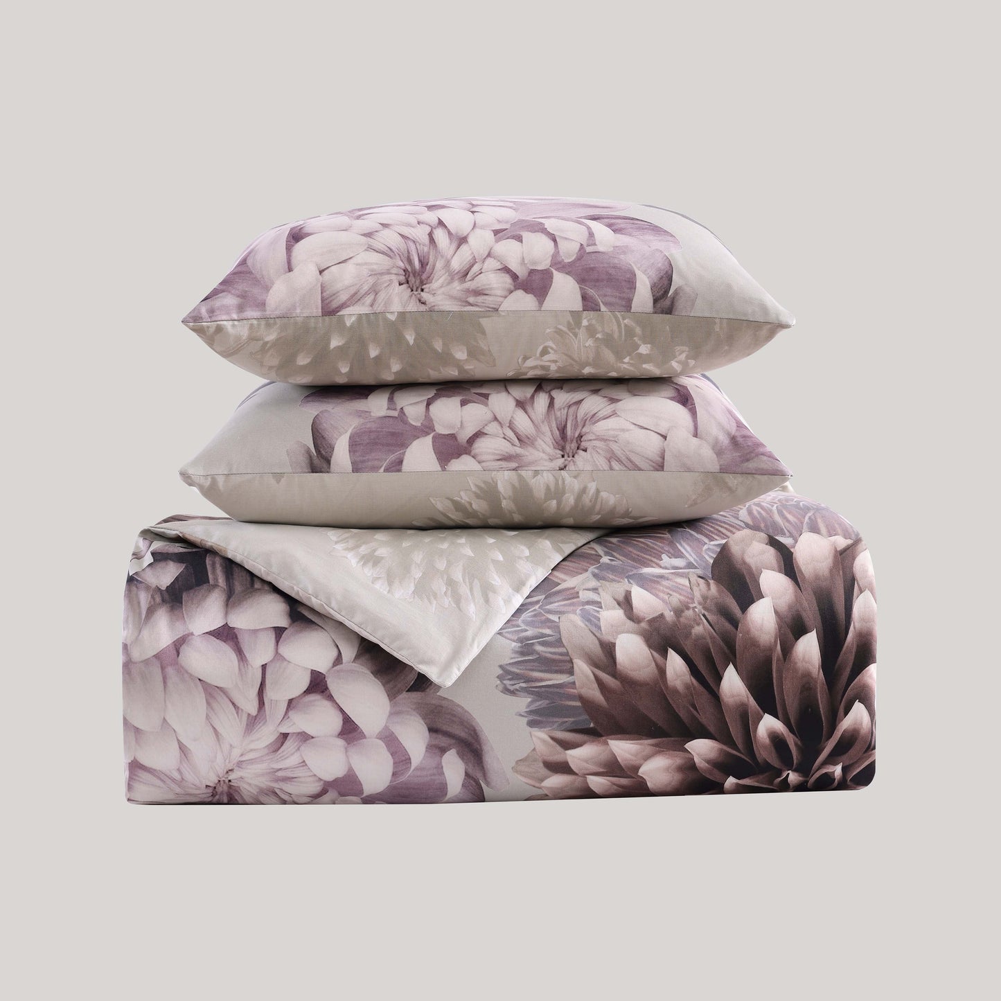 Bebejan Bloom Purple 100% Cotton 5-Piece Reversible Comforter Set Comforter Sets By Bebejan®