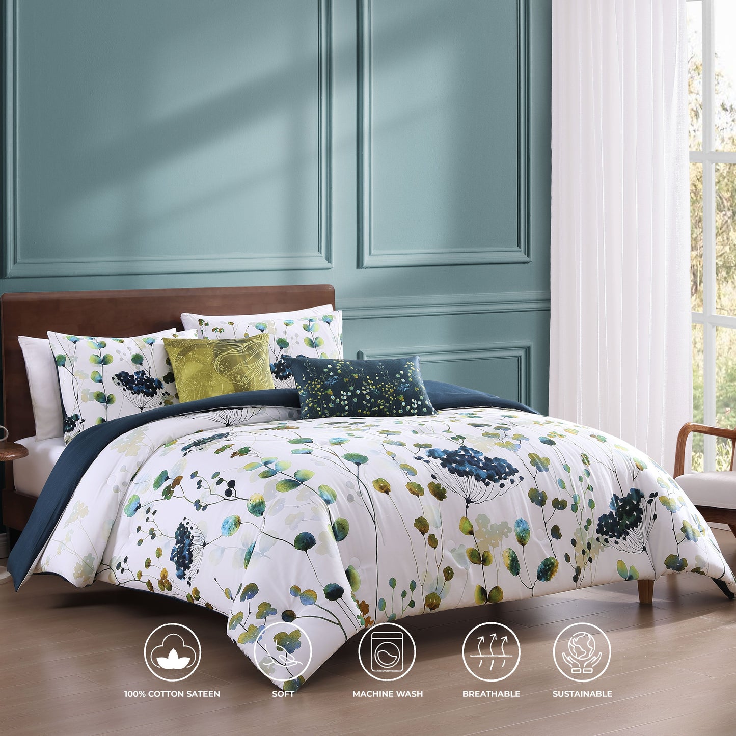 Bebejan Abstract Vines 5 Piece Reversible Comforter Set Comforter Sets By Bebejan®