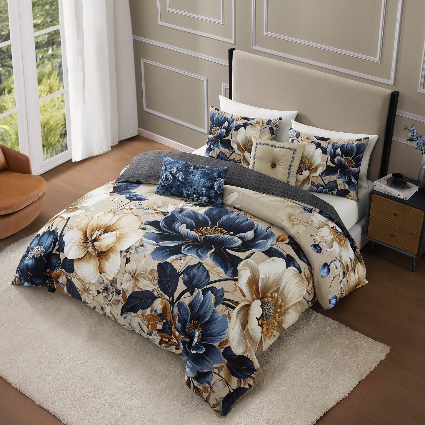 Bebejan English Manor 5 Piece Reversible Comforter Set