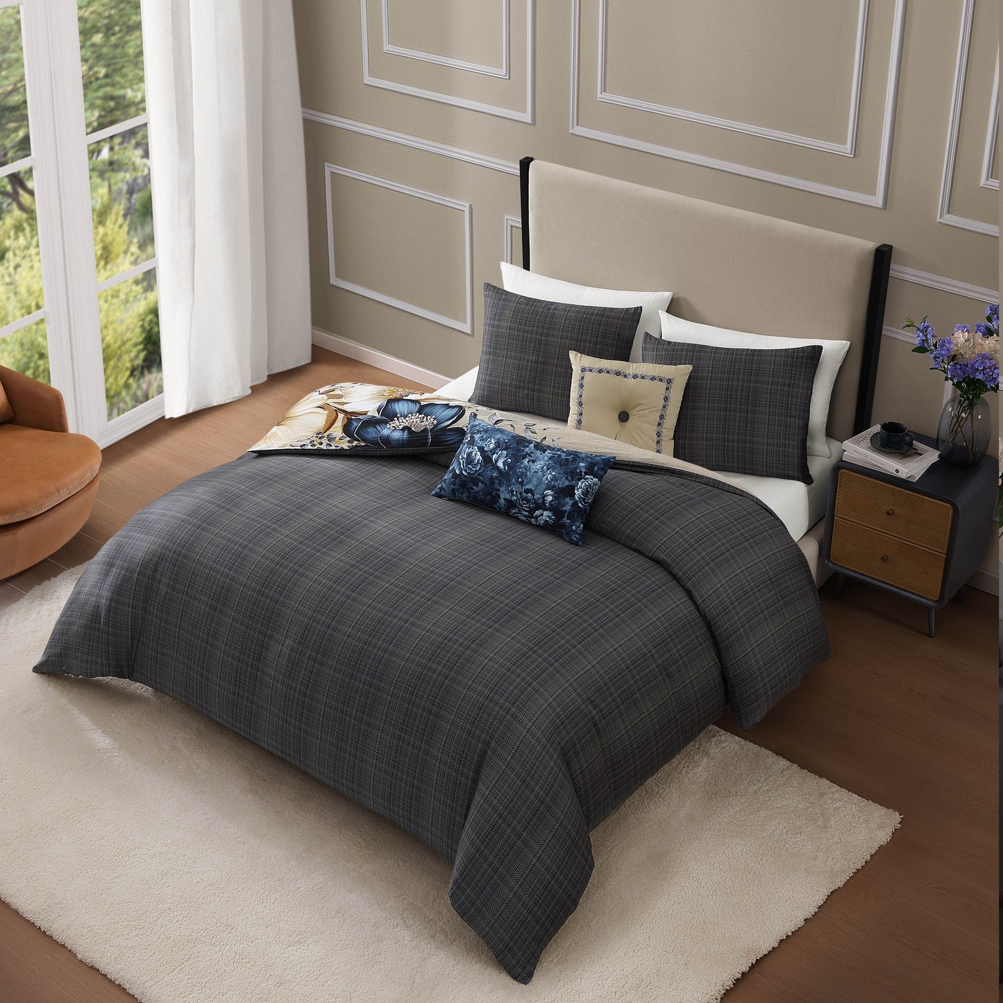 Bebejan English Manor 5 Piece Reversible Comforter Set