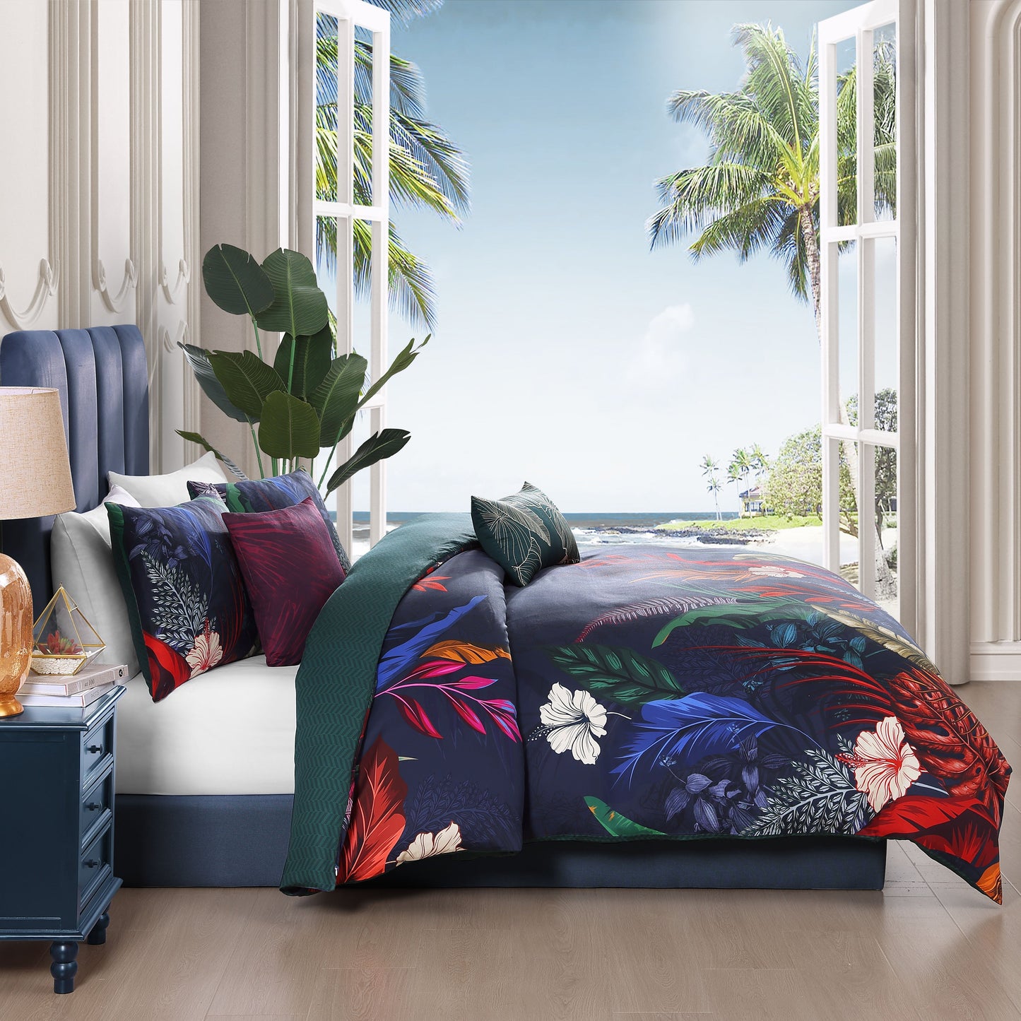 Bebejan Paradise 5 Piece Reversible Comforter Set