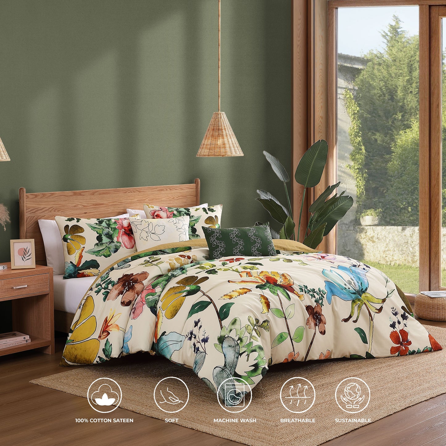 Bebejan Radiance 5 Piece Reversible Comforter Set
