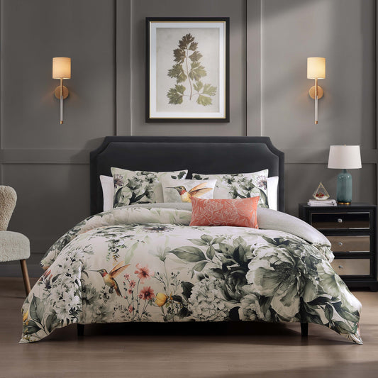 Bebejan Vintage Bloom 5 Piece Reversible Comforter Set
