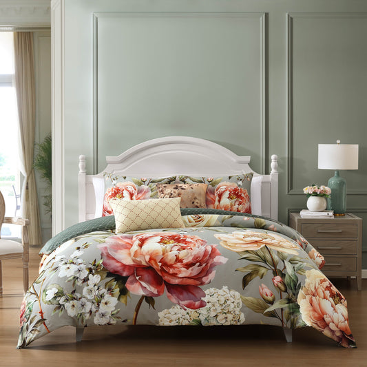 Bebejan Whispering Willows 5 Piece Reversible Comforter Set