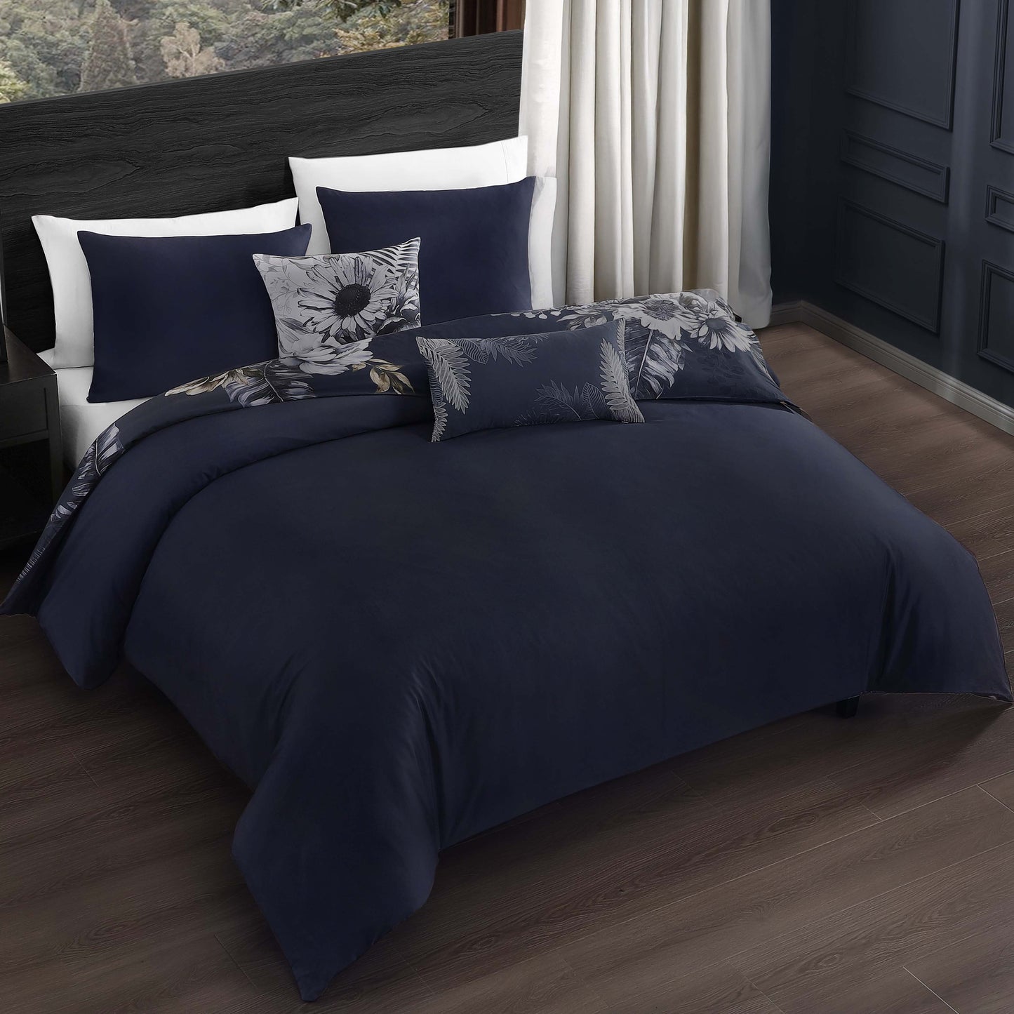 Bebejan Forget Me Not 5 Piece Reversible Comforter Set