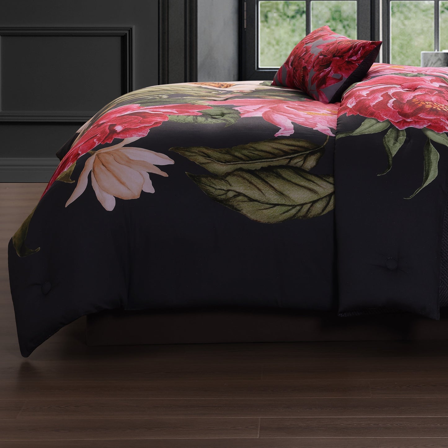 Bebejan Flower Garland 5 Piece Reversible Comforter Set