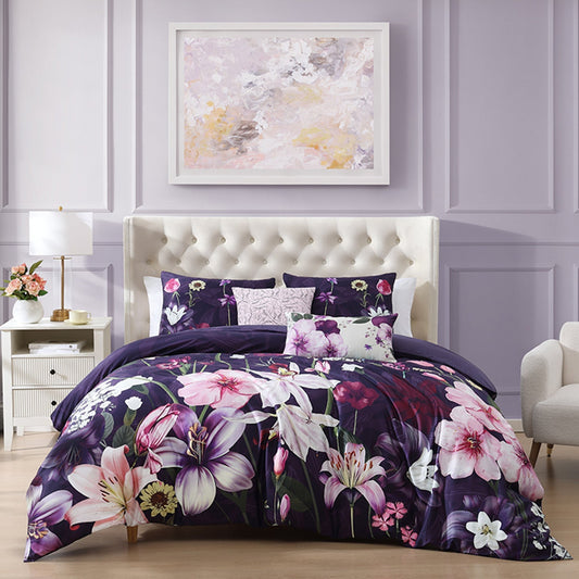 Bebejan Morning Glory 5 Piece Reversible Comforter Set