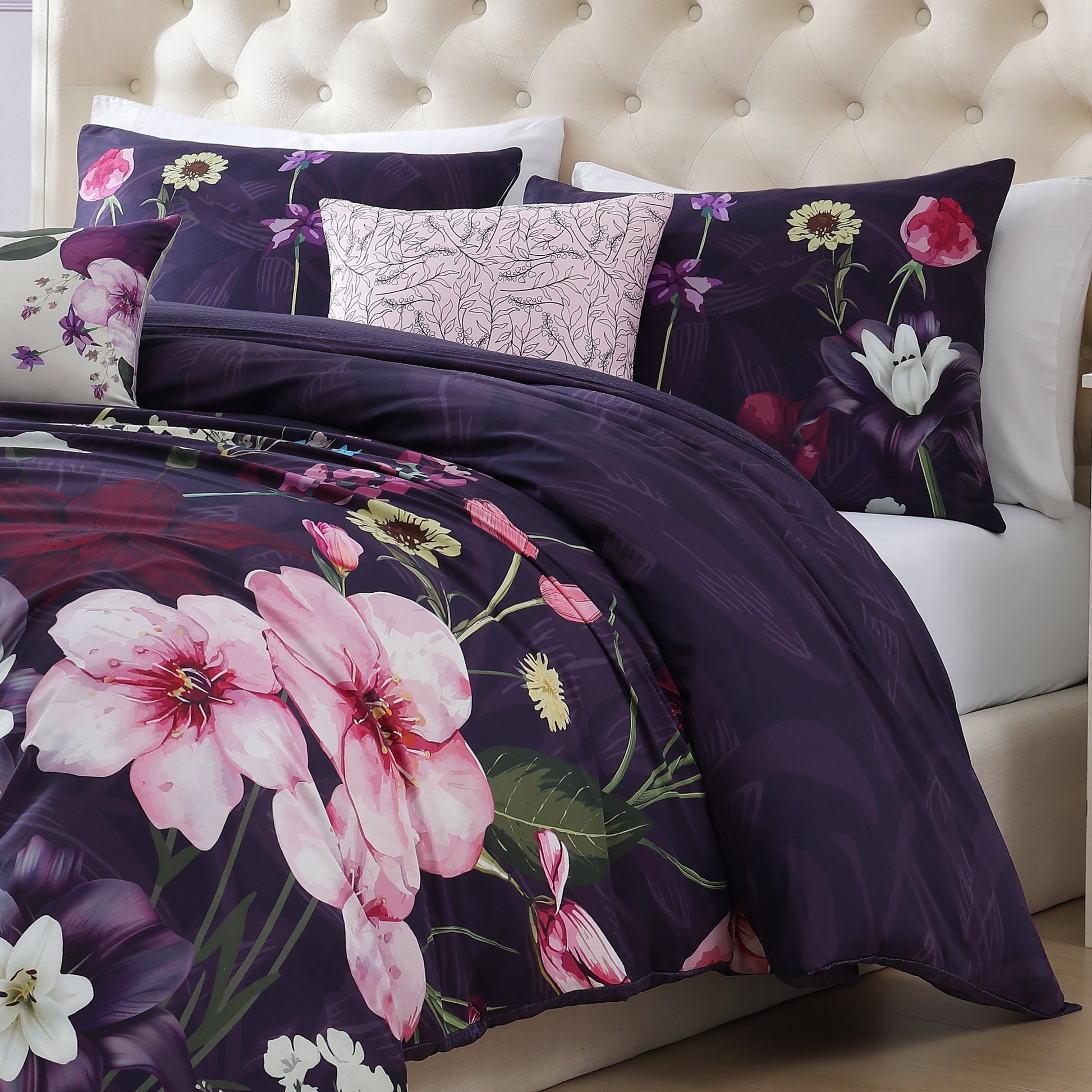 Bebejan Morning Glory 5 Piece Reversible Comforter Set Comforter Sets By Bebejan®