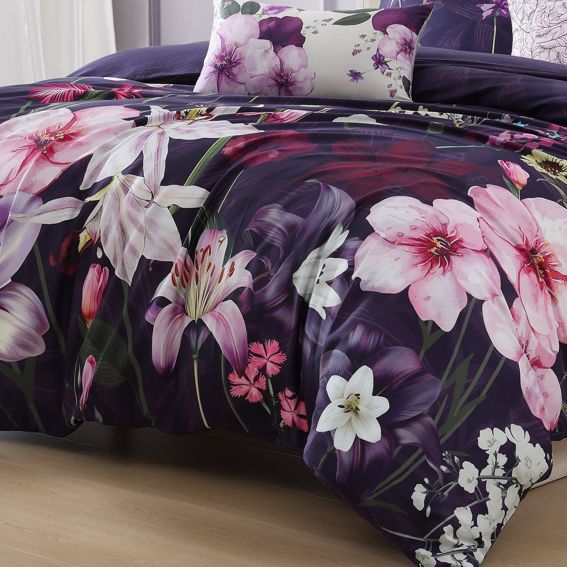 Bebejan Morning Glory 5 Piece Reversible Comforter Set Comforter Sets By Bebejan®