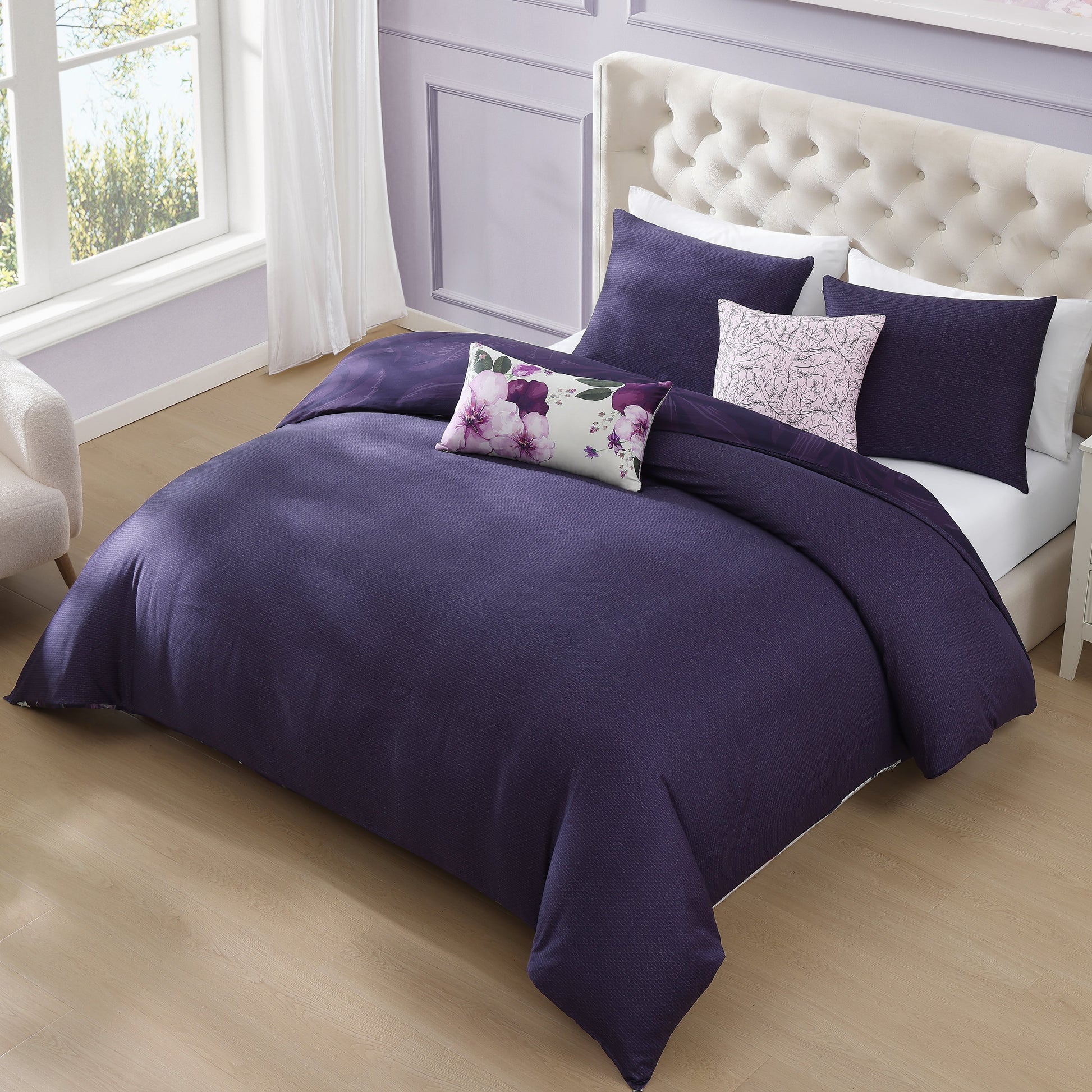 Bebejan Morning Glory 5 Piece Reversible Comforter Set Comforter Sets By Bebejan®