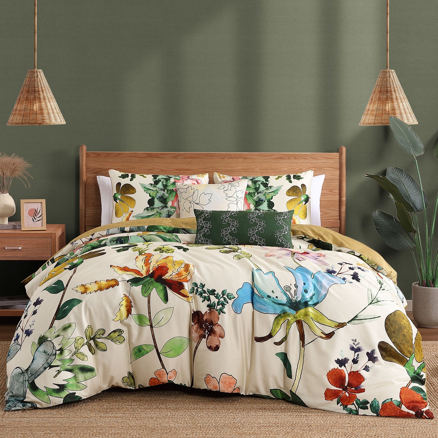 Bebejan Radiance 3 Piece Reversible Comforter Set IN Queen- Final Sale Comforter Sets By US Office - Latest Bedding