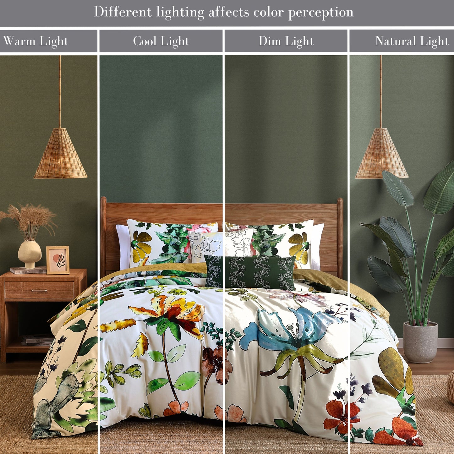 Bebejan Radiance 3 Piece Reversible Comforter Set IN Queen- Final Sale Comforter Sets By US Office - Latest Bedding