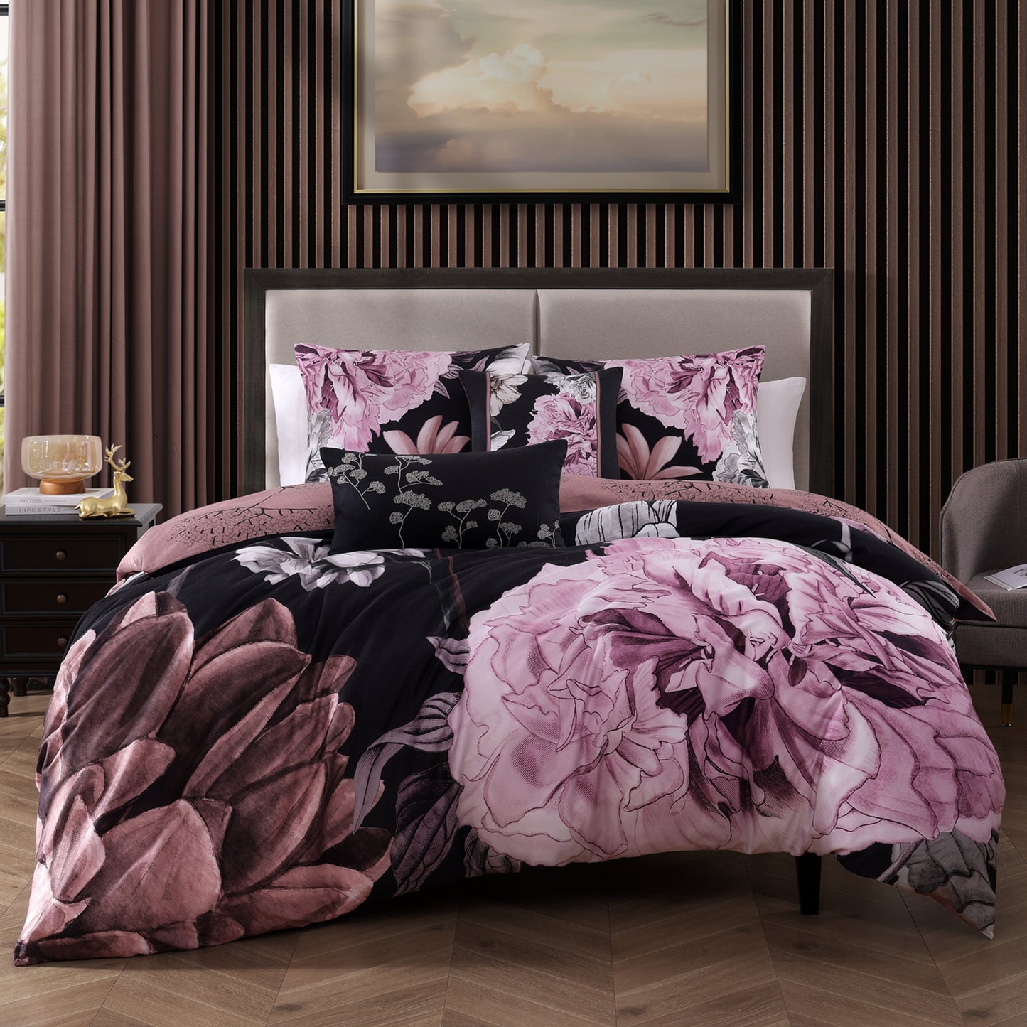 Bebejan Midnight Meadow 5 Piece Reversible Comforter Set Comforter Sets By Bebejan®