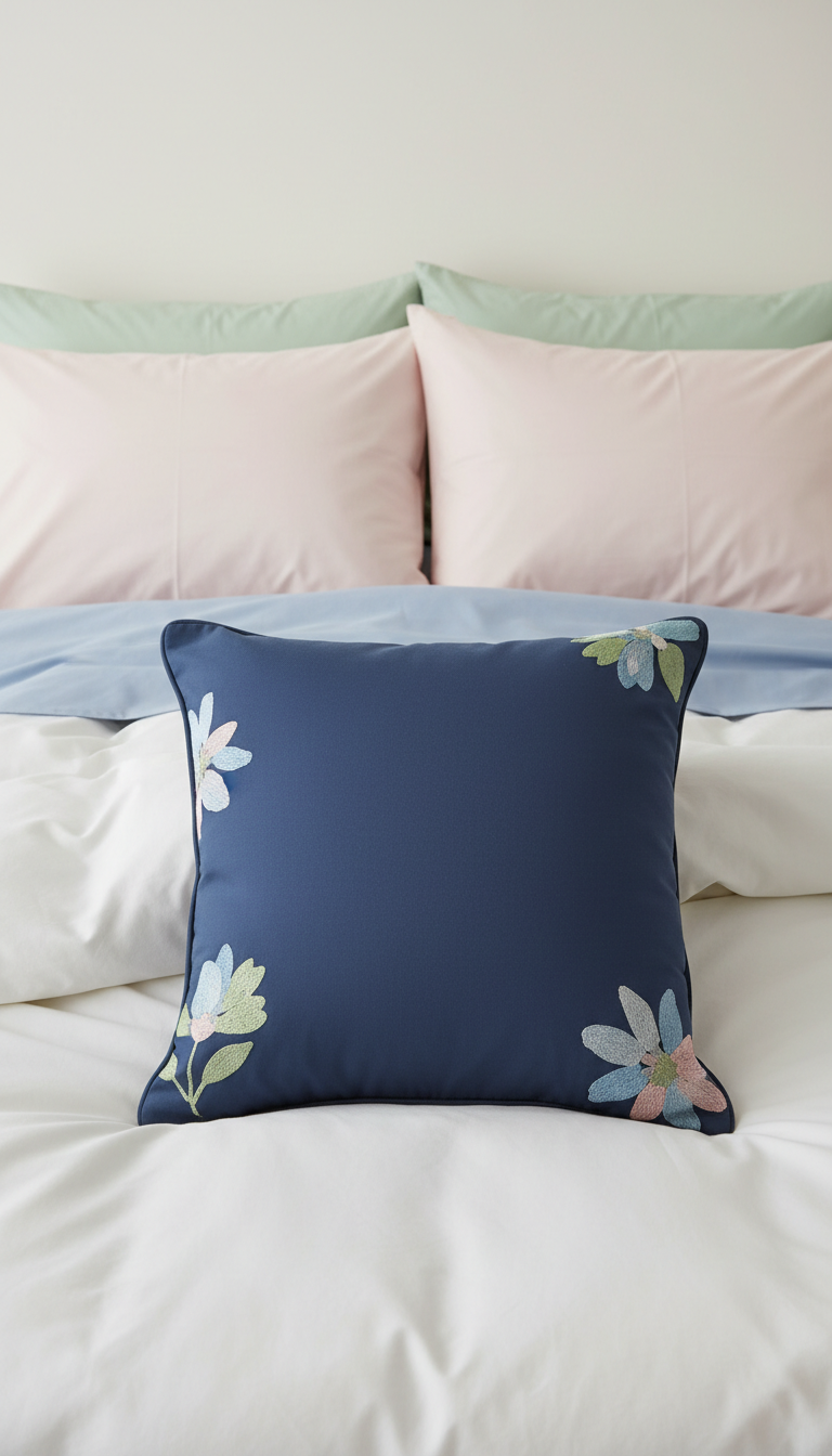 Ink Navy Decorative Cushion